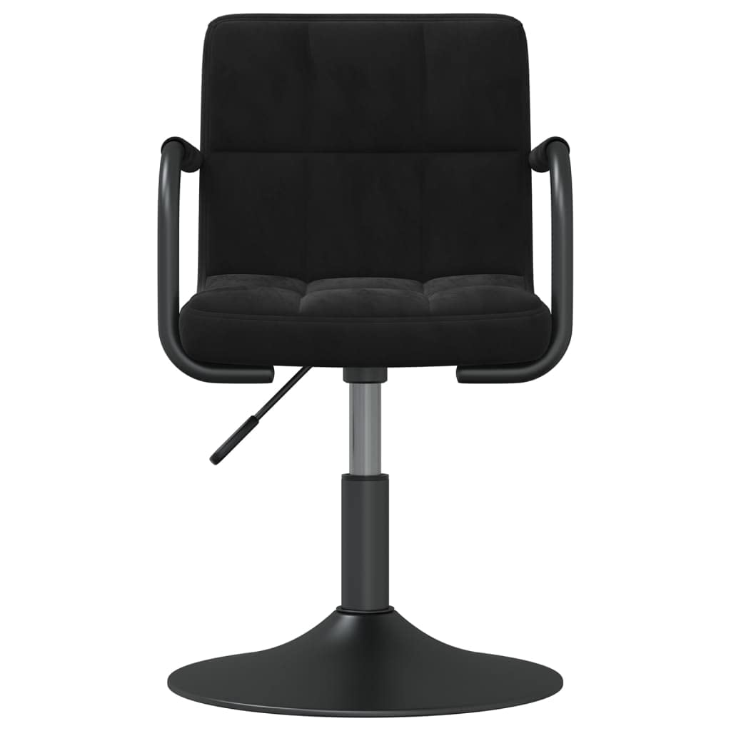 Taburete de bar de terciopelo negro giratorio con resorte de gas, altura regulable para cocina y comedor, silla de bar acolchada con reposapiés y reposabrazos, 360 grados