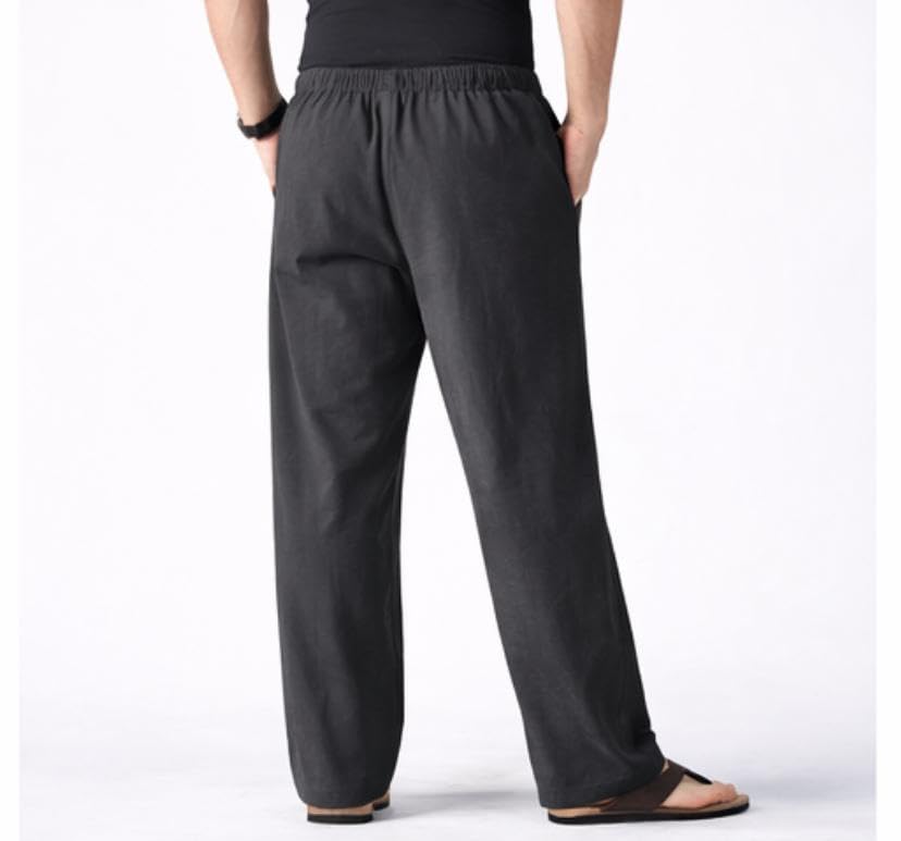 Image of Men's Polyester Blend Straight Fit Track Pant with Zipper Pocket