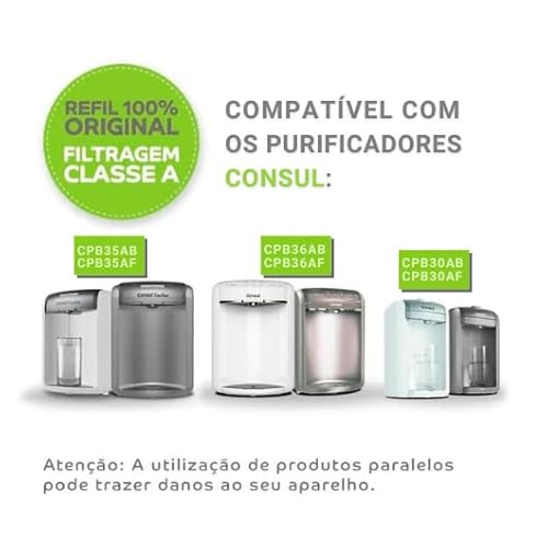 Kit com 2 Refil Filtro Consul CIX01AX para Purificador de Água CPC30, CPB35 e CPB36 - Original