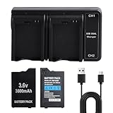 3600mAh PSP S110 Batterie de Compatible avec Sony PSP 2000 PSP 3000 Batterie Compatible pour PSP Slim & Lite (PSP 2000 / PSP 2004) pour Sony Console PSP 3000 (PSP 001 / PSP 3004)