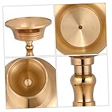 Bougeoir pour bougies chauffe-plat: la conception du bougeoir stéréoscopique et la finition soignée lui donnent un aspect plus délicat et une lumière bouddhiste
