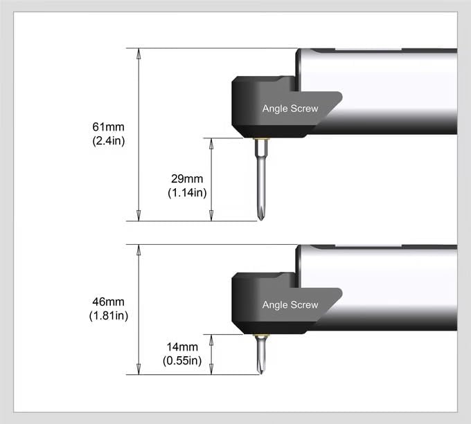 AM ARROWMAX 7.4V Mini Electric Screwdriver & Removable Angle Screw, Precision Electric Screwdriver Set, 60 in 1 Magnetic Bit, 5 Torque Setting, 5/32''Hex, Repair Tools For Phone Camera Watch (M1 PLUS) - Image 6
