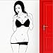 Ponana Hermosa Chica Mujer Tetas Pegatinas De Pared Calcomanía De Vinilo Decoración De Moda 30X67Cm