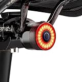 ROCKBROS Bike Tail Light, USB Rechargeable Bicycle Taillight, Auto On Off Sensor IPX6 Waterproof Bik