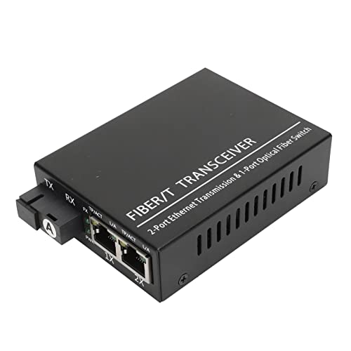 Conversor de Medios Gigabit Ethernet, Adaptador Ethernet de Fibra óptica SFP a RJ45, Tx1310nm Rx1550nm, Módulo SFP Transceptor de Fibra Monomodo, hasta 20 Km