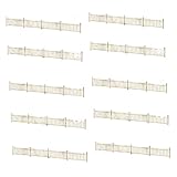 10 Stück Miniaturzaun Modell Modellbahnzaun Figurenmodell Architekturmodell Zaunzubehör Aus Holz Authentische Nachbildung für Hobbyprojekte Geschenkid, Stil B