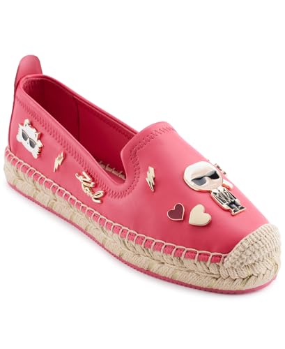 Image of Karl Lagerfeld Women's Michaela Slip on Espadrille Sandal with Pins