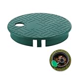 Amzlysdok Sprinkler Valve Cover,ID 5.5" OD 6" Sprinkler Irrigation Valve Box,Valve Box Cover Lid for Outdoor Sprinkler Irrigation Control Water System Lawn,Ideal for Irrigation Systems & Landscaping