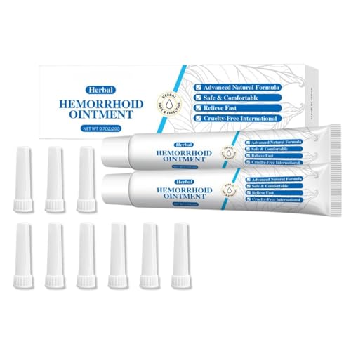 2PCS Herbal Piles Treatment Extra Strength - Haemorrhoids Treatment - Haemorrhoids & Pile Cream for Discomfort, Itching, and Swelling Reduction - Pain Relief Piles Cream for Shrinking Hemorrhoid
