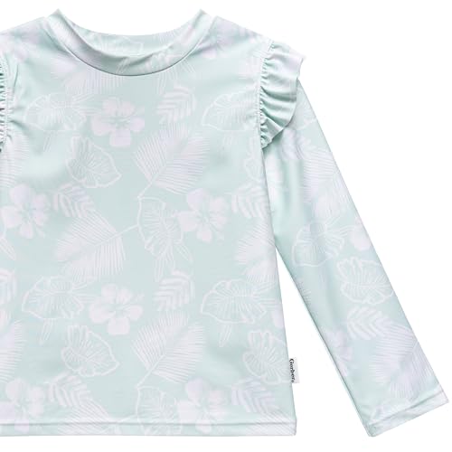 Gerber Baby and Toddler Girls Long Sleeve Swimsuit, Tropical, 2T - image 4