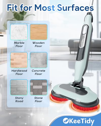 Image of Steam Mop Pads Replacement Brush Head Compatible with Shark Steam and Scrub Mop S7000 S8201 S7001 s7201 Shorter Bristle Professional Cleaning and Polishing Brush (Red, 2 Brush)