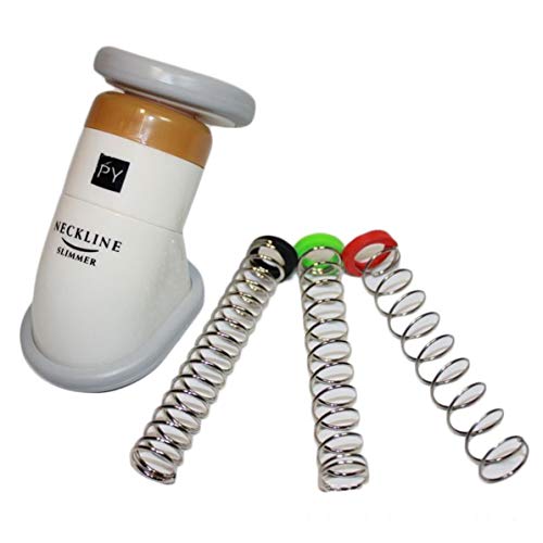 Preisvergleich Produktbild Sunnyflowk beweglicher Ausschnitt-dünnerer KinnMassager Ausschnitt Exerciser dünner Kiefer verringern Doppelkinn mit Tragetasche Unisex (weiß und grau)