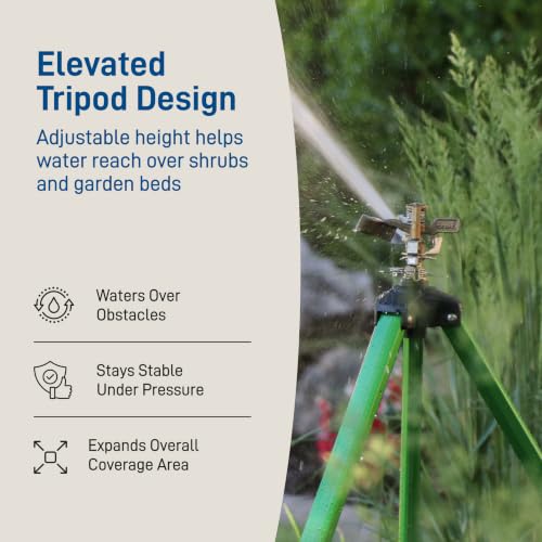 Orbit Tripod Zinc Impact Sprinkler, Adjustable Height - 56667 - image 6