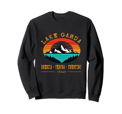 Lake Garda Italy Lago Di Garda Mountains Italian Alps Sweatshirt