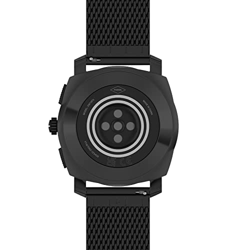Fossil Machine Gen 6 Hybrid 45Mm Stainless Steel Mesh Smart Watch, Color: Black (Model: Ftw7062) #TOP4