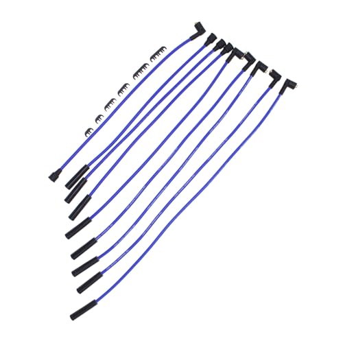 Cables de encendido azul HT de 8 mm con aislamiento grueso contra altas temperaturas