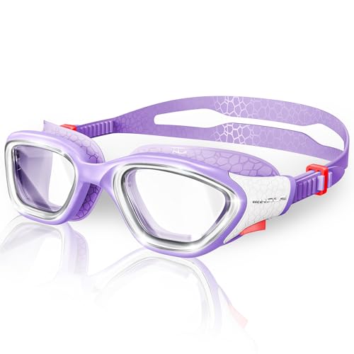 Image of Whale Swim Goggles, HD Anti-Fog Goggles, Unisex | 100% UV Protection | Anti-Fog Design Clear Wide-Angle Underwater View
