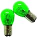 IPCW CWB-1157G Green Twist Mount 1157 Bulb - Pair