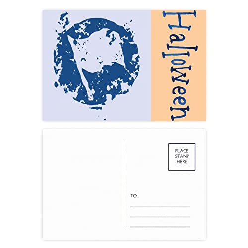 Cartes Halloween drapeau bleu lot de 20 pour invitations de fête