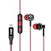 iDARS Lightning Headphone Earbud Earphone Apple MFi Certified in-Ear Wired Headsets with Mic and Remote for iPhone X/XS/XS Max/XR/ 8/ 8Plus/ 7/ 7Plus, iPad Pro/Air/Mini, iPod (Red)