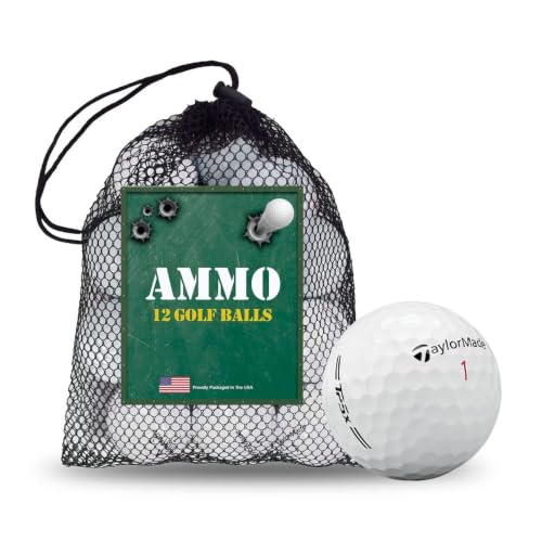 TaylorMade TP5x Logo Overrun Golf Balls 1-Dozen White