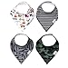 Baby Bandana Drool Bibs for Drooling and Teething 4 Pack Gift Set "Diesel" by Copper Pearl