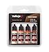 Vallejo Game Color Set de Pintura Acrílica Piel Bronceada (Tanned Skin Set). Kit de 4 Colores de Acabado Mate en Botellas de 18 ml con Cuentagotas para Figuras de Fantasía y Wargames