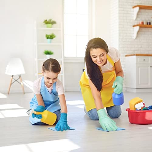 6 Pcs Microfiber Dusting Mitt Gloves for Plants Washable Dusting Gloves for House Cleaning Furniture Car Washing