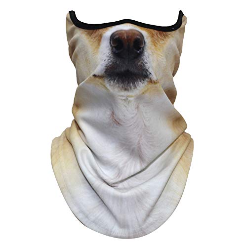 WTACTFUL Animal 3D Prints Neck Gaiter Warmer Half Face Mask Scarf Windproof Dust UV Sun Protection for Skiing Snowboarding Snowmobile Halloween Cosplay Keji
