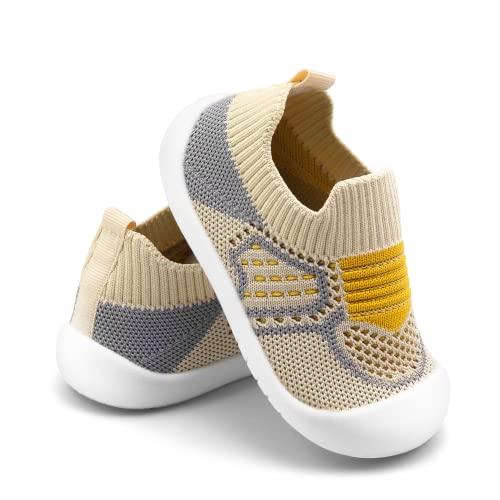 Baby Toddler Trainers Infant Sneakers Breathable Soft Sole Non Slip Toddler Boys Girls Shoes First Walking Shoes 6 9 12 18 24 Months