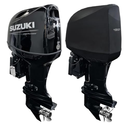 Oceansouth Custom Fit Cowling Storage Covers for Suzuki Outboard Engine (DF115BG,DF140BG 4 CYL 2.0L (from 2021 up to 2024)) (for Storage only)