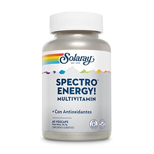 Solaray Spectro Energy Multivitamin | Con CoQ10, mezcla de luteína, hierbas y enzimas | 60 VegCaps
