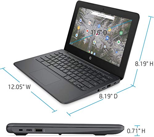 Hp Newest Flagship Chromebook, 11.6" Hd (1366 X 768) Display, Intel Celeron Processor N3350, 4Gb Lpddr2, 32Gb Emmc, Chrome Os, Hd Graphics 500, 11A-Nb0013Dx, Ash Gray (Renewed) #TOP6