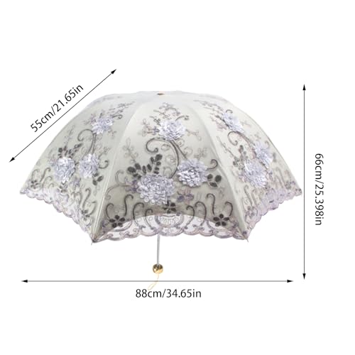 Parapluie résistant au vent double couche avec sac de rangement