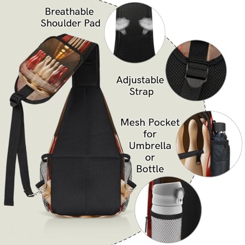 Bolso bandolera deportivo unisex para senderismo y viaje miniatura 4