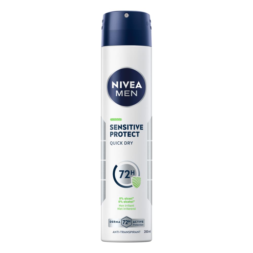 Déodorant Atomiseur Sensitive Protect NIVEA MEN pour calmer le feu du rasage