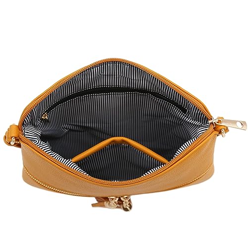 Image of Lightweight Medium Crossbody Bag with Tassel