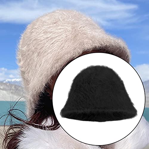 NC Mulheres Meninas Moda Chapéu Balde Senhoras Inverno Quente Chapéu de Pescador Chapéu Ajustável à