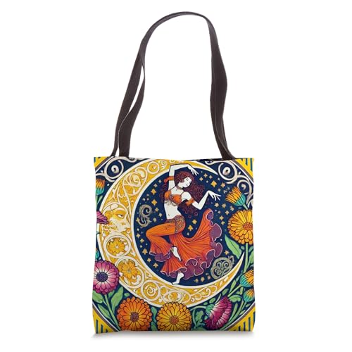 Bolso Tote con ilustración Belly Dance art nouveau miniatura 1