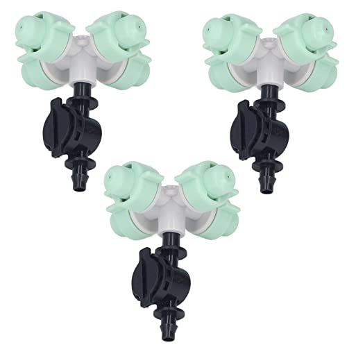 Bicos de nebulização transversais de plástico, conjunto de bico de nebulização transversal de 10 peç