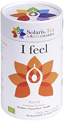 "I Feel" Sacral Svadhistana Chakra | Organic Tea | Be Better Chakra by Kerstin Linnartz, 15x Biodegradable Pyramid Teabags, (1 x 30 g)