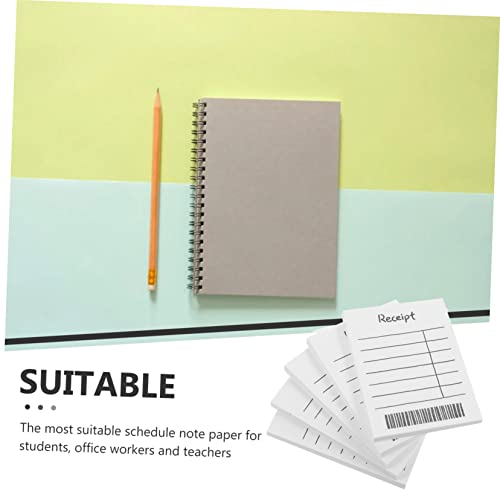 STOBOK 3Pcs 5 Papel De Conta De Mão Do Caderno