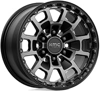 KMC KM718 Summit Black Machined w/Grey Tint Wheels 17 In 17x8.5 +18 KM71878568418