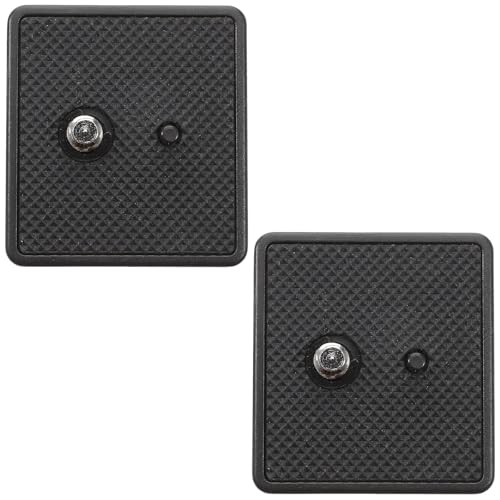 Gadpiparty 2 adattatori a sgancio rapido per treppiede, piastra di montaggio a vite, accessori per montaggio fotocamera compatibili con DSLR e giunto cardanico a testa liquida per fotografia stabile