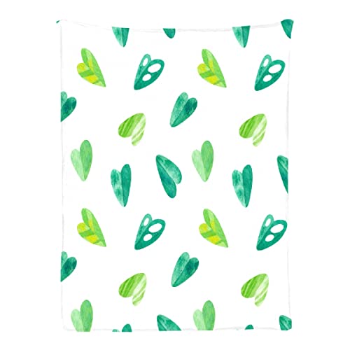 Ottoy Tropical Leaves Super Soft Micro Fleece Blankets Quilt Plush Lightweight Dual-Sided Decorative Couch, Sofa, Travel, Lap, Bed Throw Blanket,60