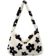 Plush Underarm Bag, YFGBCX Ladies Fluffy Shoulder Bag, Women Y2K Furry Purse Fluffy Tote Bag for ...