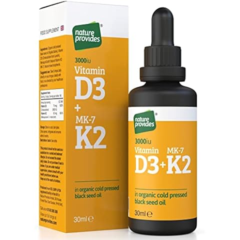 Nature Provides Vitamin D3 & K2 in Black Seed Oil Cover