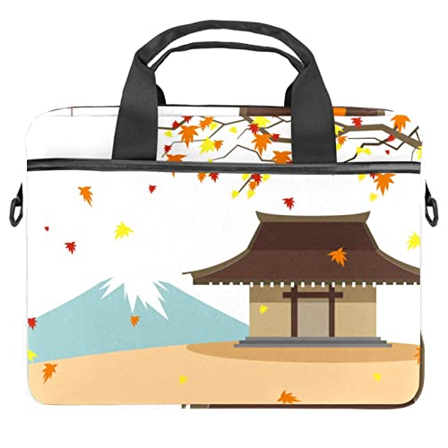 Sac ordinateur 13-14.5 pouces lavande et mont Fuji mallette portable