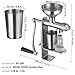 VEVOR Manual Oil Press Machine, Stainless Steel Oil Extractor Machine, Detachable Oil Presser for Effortless Cleaning, Household Oil Expeller for Pressing Peanuts, Sesame Seeds, Rapeseed, Tea Seeds