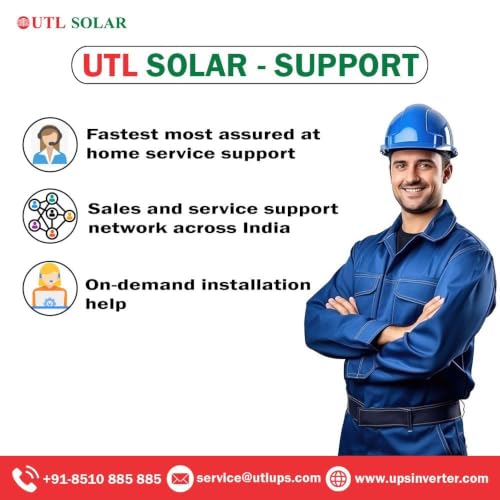Image of UTL Gamma Plus 1650 rMPPT Solar Inverter | 1400VA /12V | Pure Sine Wave | Multi-Colour LCD Display | Supports Lithium & Lead-Acid Batteries | Home, Office & Shops | 3 Years Warranty